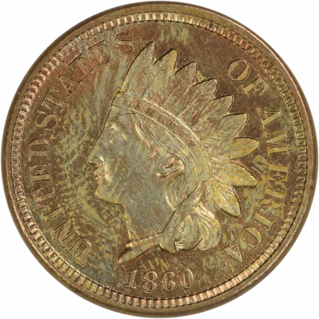 1860 Indian Head Small Cent Copper MS64 Uncertified (1 of 2)