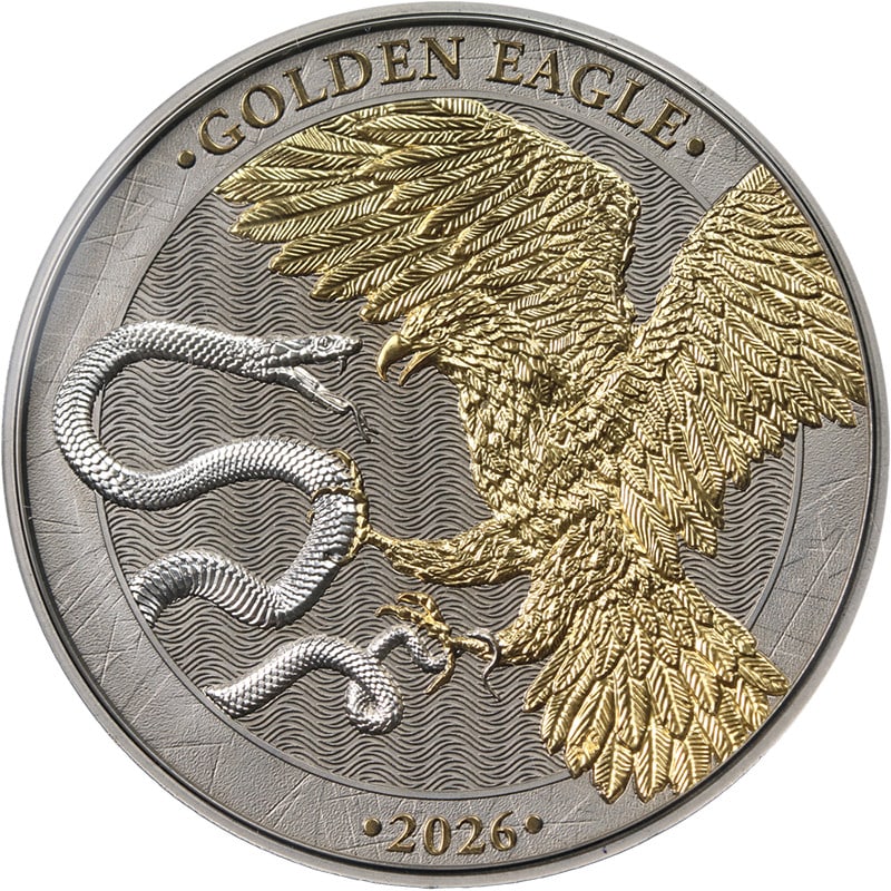 2026 Malta 5 Euro Golden Eagle 1 Oz Silver Coin BU OGP COA (1 of 3)