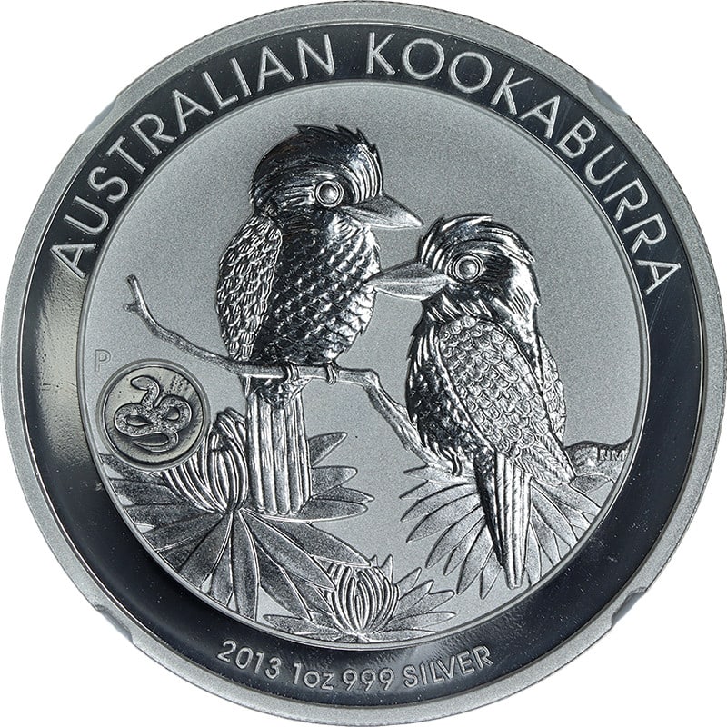 Australia 2013 $1 Kookaburra Snake Privy 1 Oz Silver Coin NGC MS69 (1 of 4)