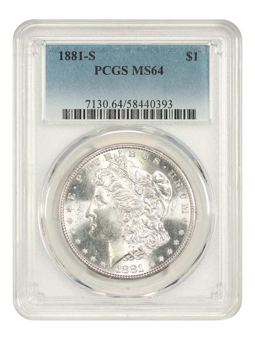 PCGS MS64 1881 S Morgan Silver Dollar $1 San Francisco Mint (1 of 4)