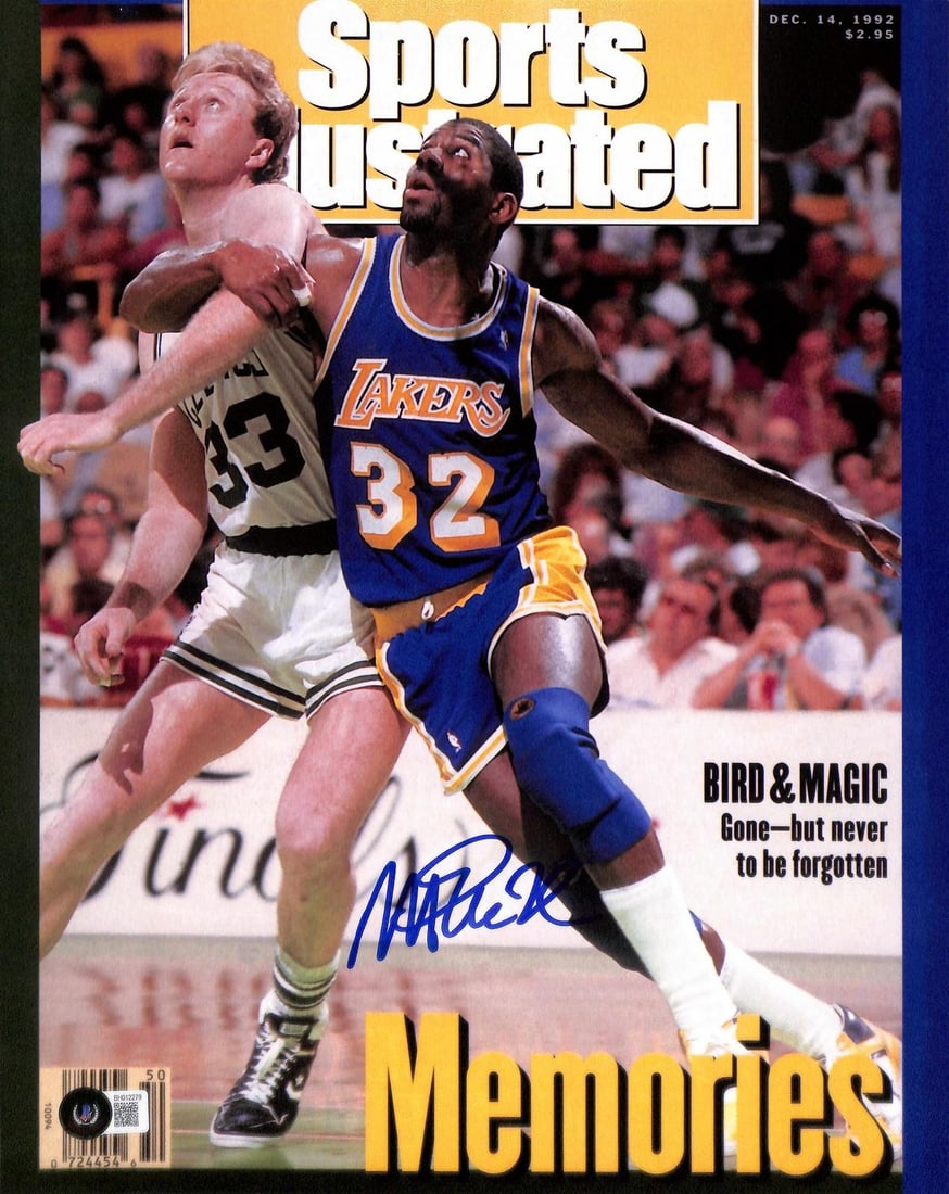 11x14 autographed Sports Illustrated photo of Magic Johnson with Beckett COA (1 of 1)
