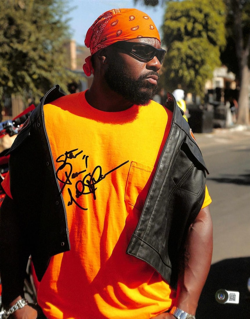 Beckett authenticated 11x14 Sons of Anarchy Sticky photo signed by Malcolm-Jamal Warner (1 of 1)