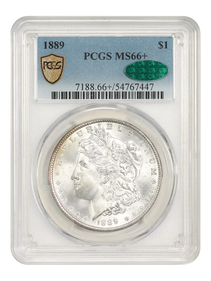 1889 Morgan Silver Dollar PCGS MS66+ CAC Approved (1 of 4)