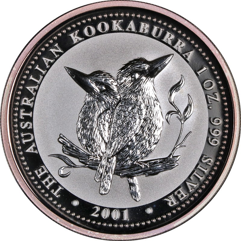 Australian Silver Kookaburra 1 Ounce Coin 2001 Uncertified (1 of 2)