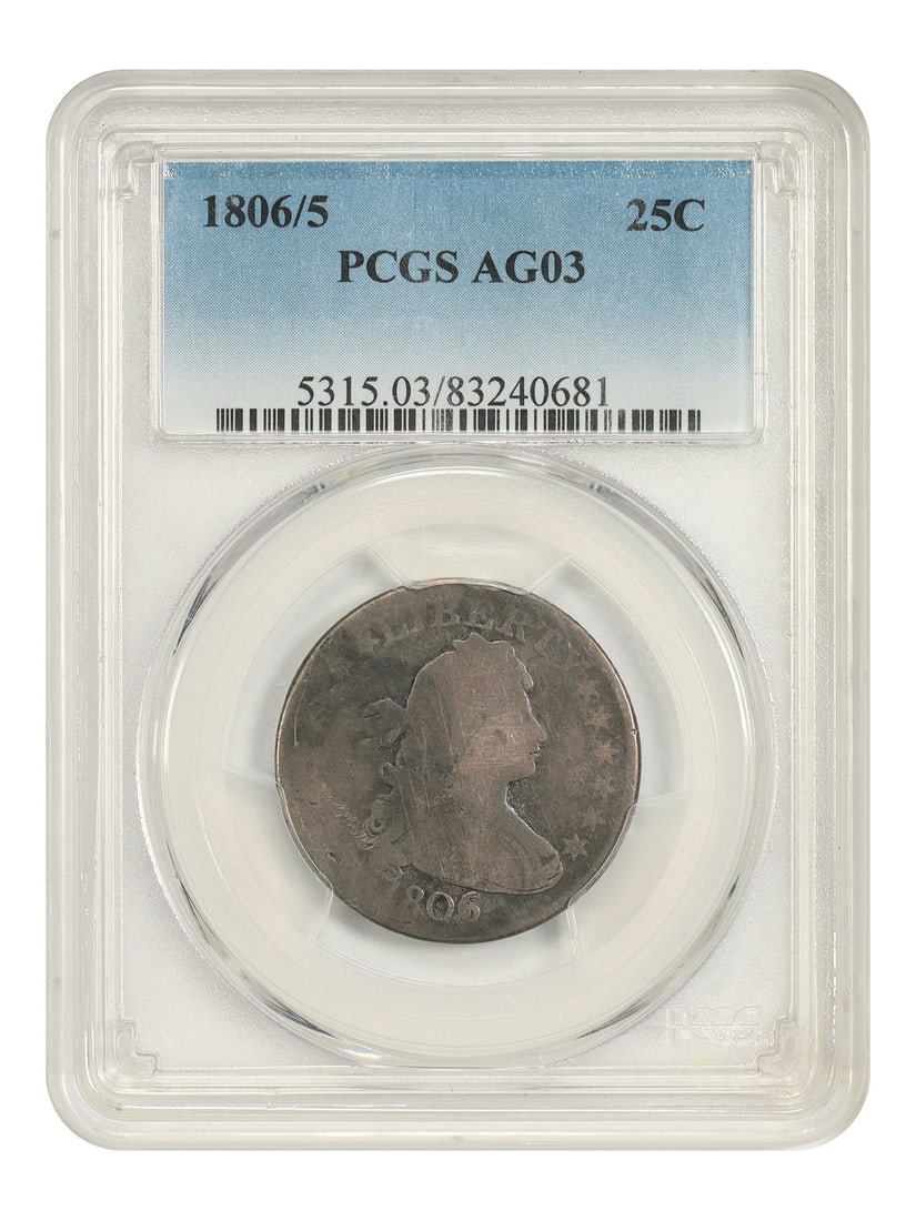 PCGS AG03 1806 Draped Bust Quarter 25C (1 of 4)