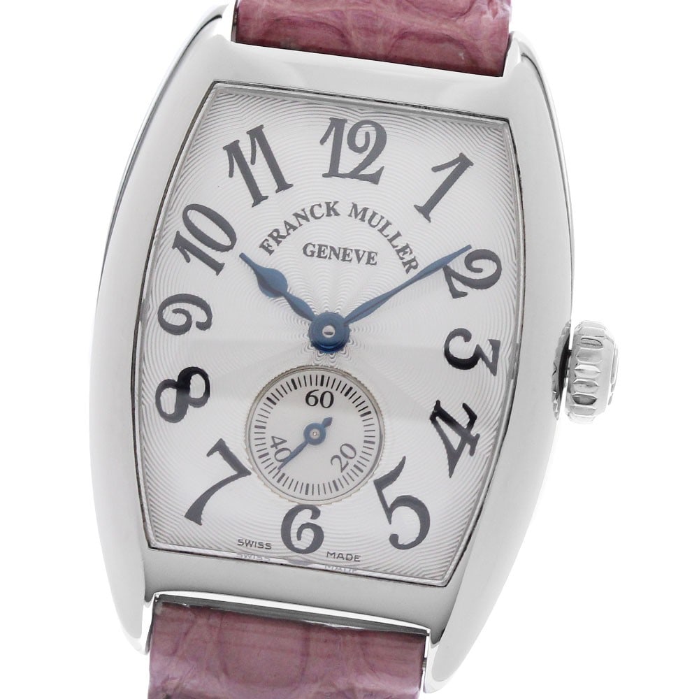 Franck Muller Tonneau Curvex 1750S6 Ladies Wristwatch Small Seconds: Franck Muller Tonneau Curvex 1750S6 Ladies Wristwatch Small Seconds Franck Muller Tonneau Curvex ladies' wristwatch with a hand-wound movement and small seconds display. This watch-only offering featu