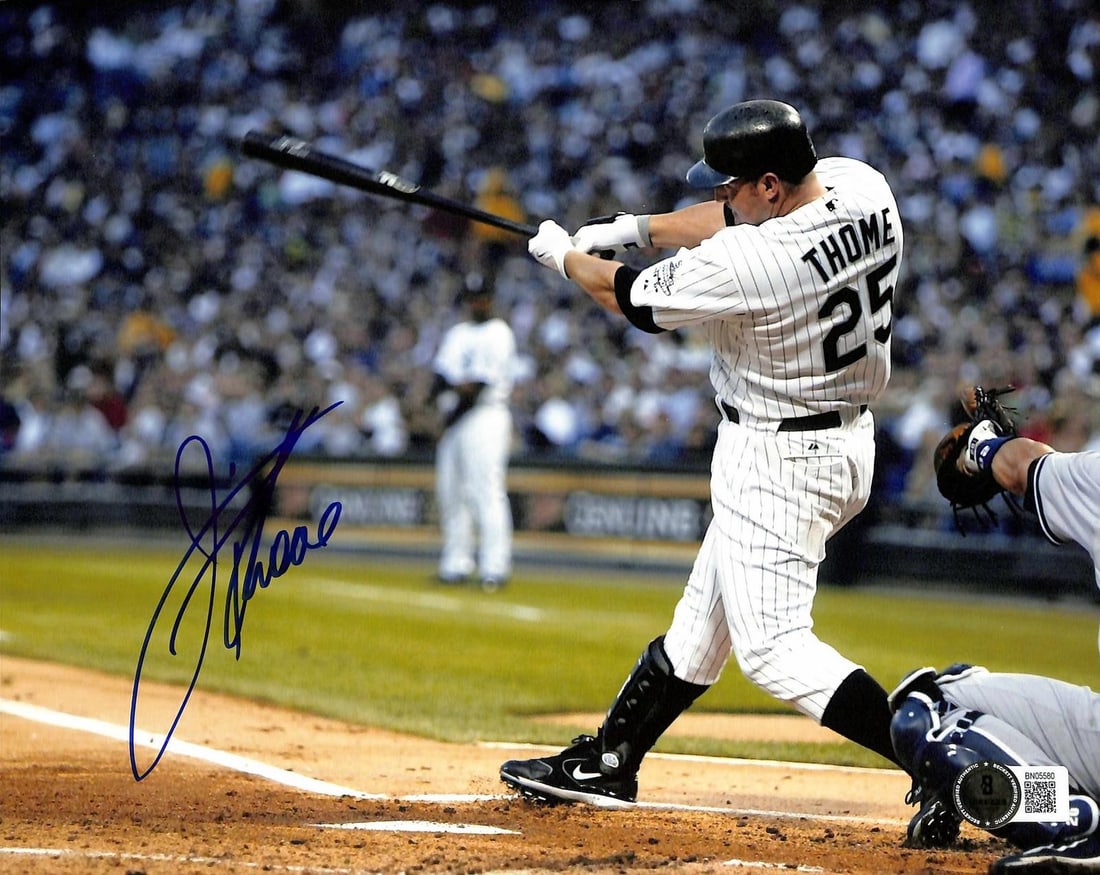 Beckett authenticated 8x10 White Sox photo autographed by Jim Thome (1 of 1)