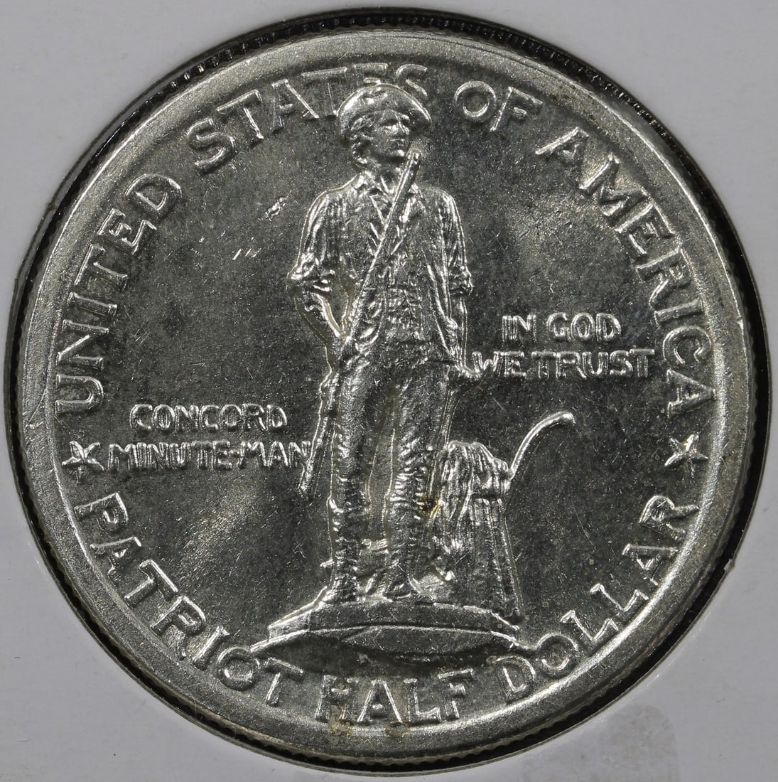 1925 Lexington 50C Silver Commemorative Half Dollar Uncirculated: 1925 Lexington 50C Silver Commemorative Half Dollar Uncirculated 1925 Lexington commemorative half dollar with a 50C denomination. This pre-owned coin is struck in silver and UNC uncirculated. Specifi