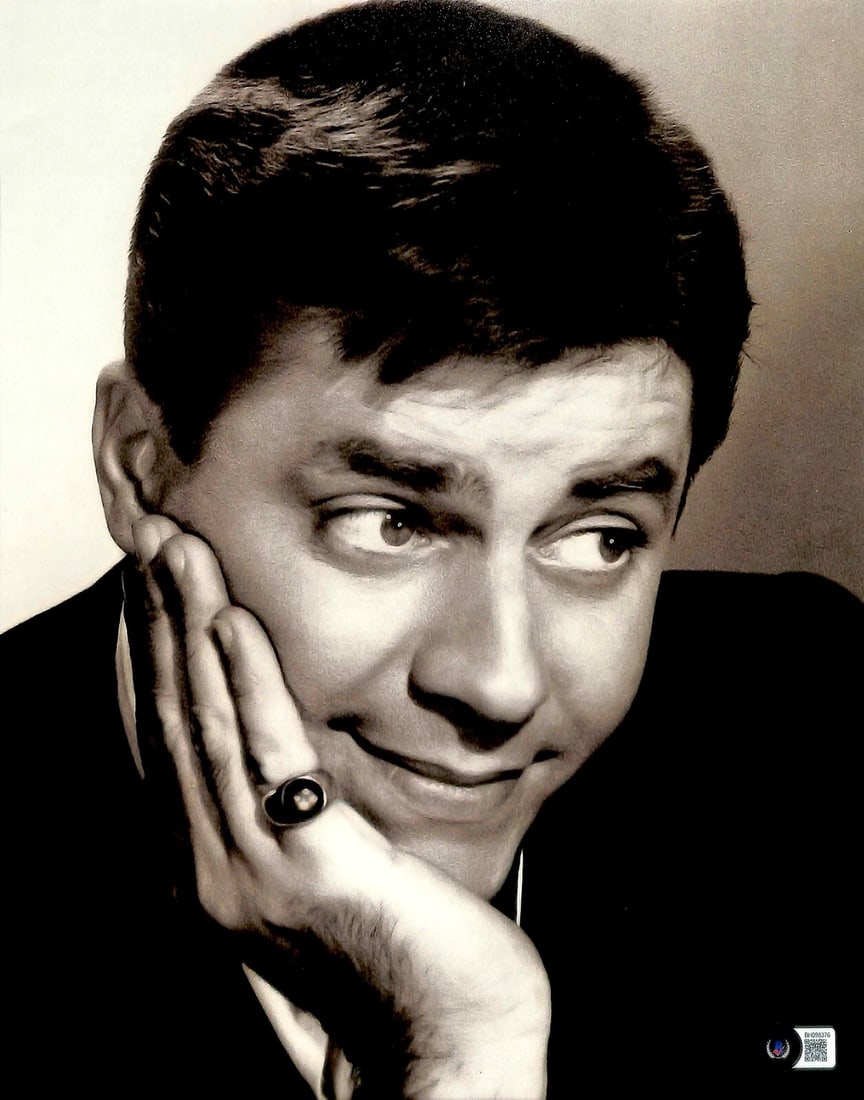 Beckett Certified Jerry Lewis Autographed 11x14 Original Photo (1 of 1)