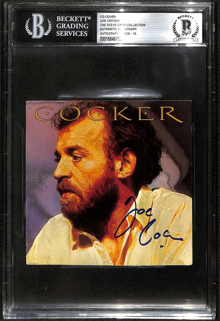 Beckett 10 Authenticated Joe Cocker Autographed Cocker CD Booklet (1 of 1)