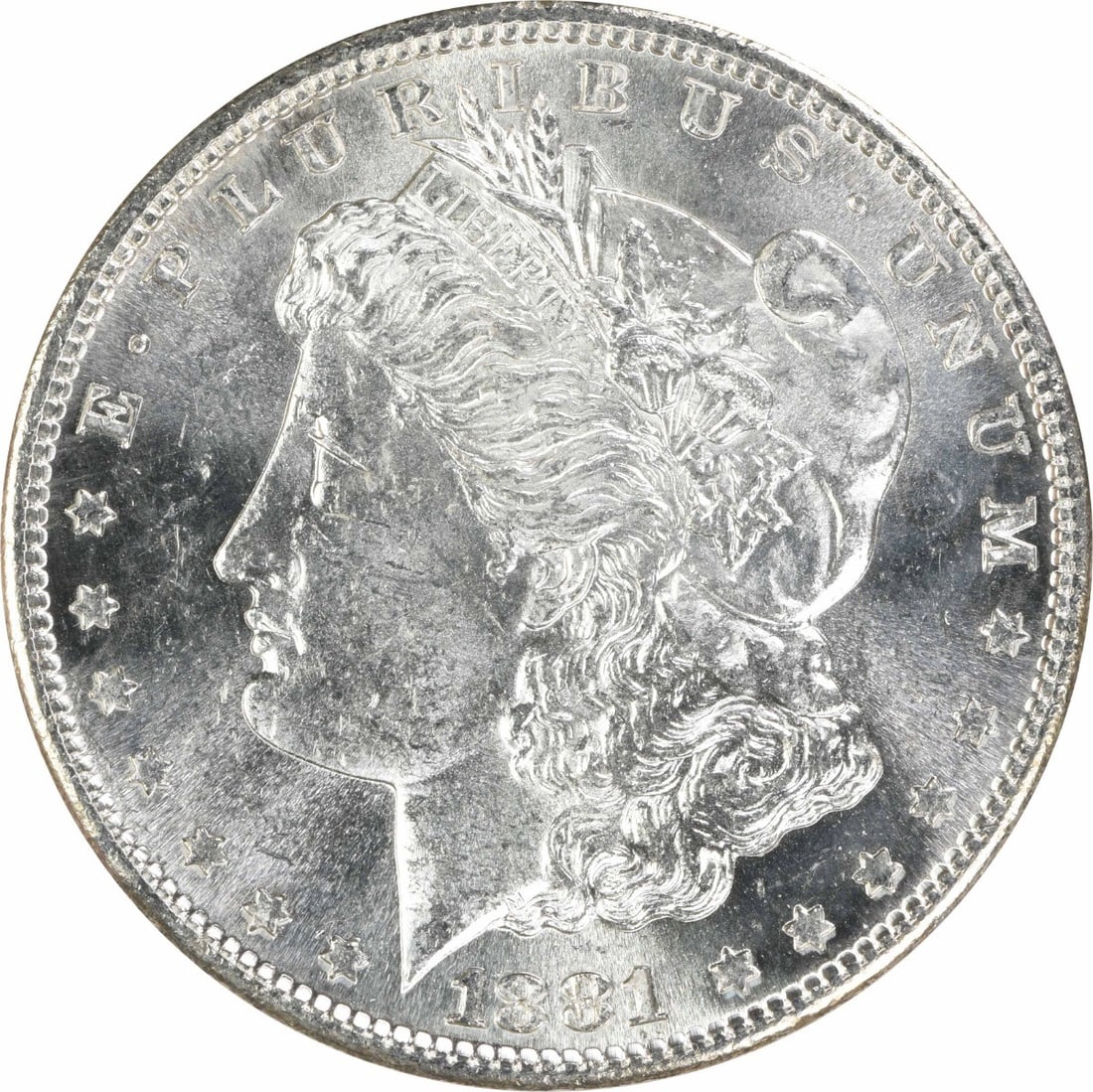 1881 S Morgan $1 Silver Dollar Uncirculated Uncertified (1 of 2)