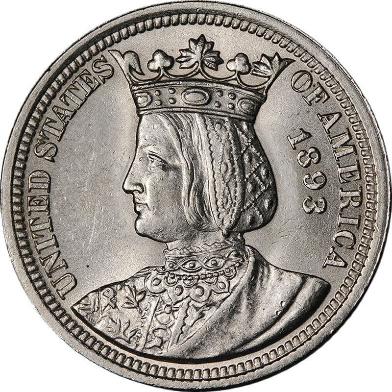1893 Isabella Commemorative Quarter Silver Choice BU Uncertified (1 of 2)