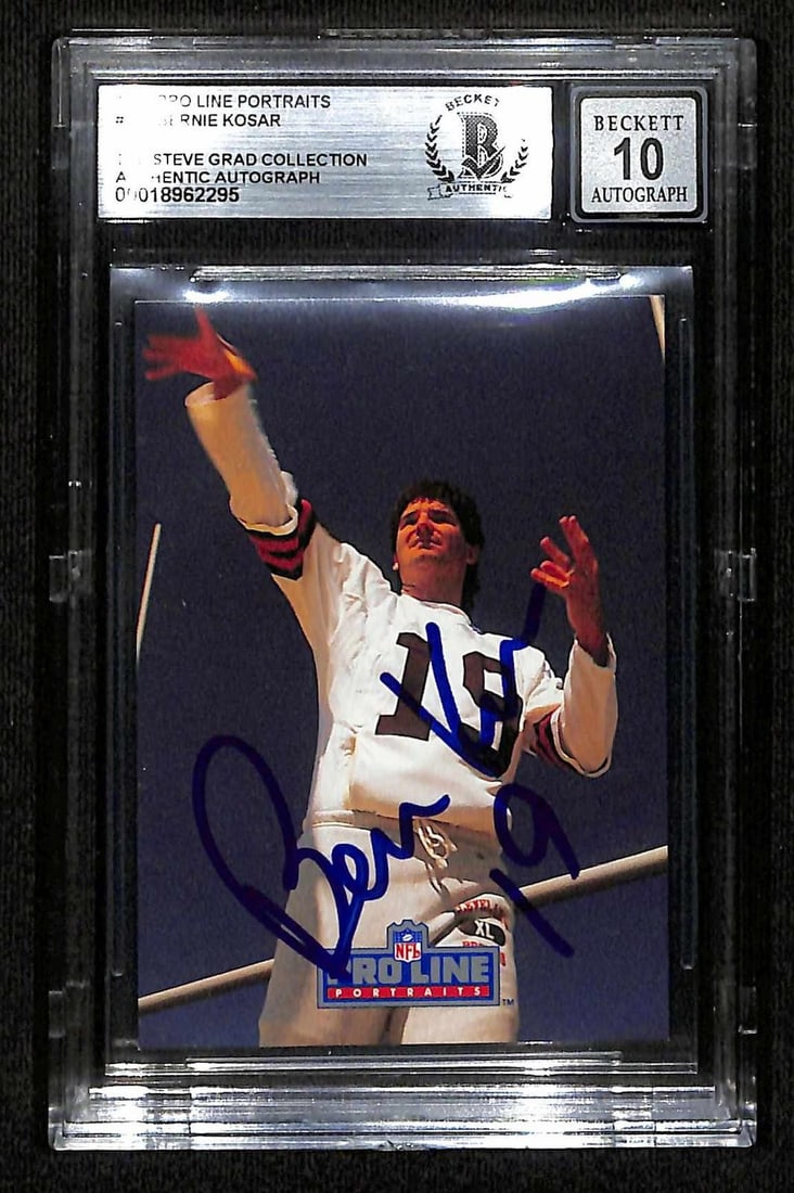 1991 Pro Line Portraits Bernie Kosar Autographed Card Beckett Auto 10 (1 of 1)
