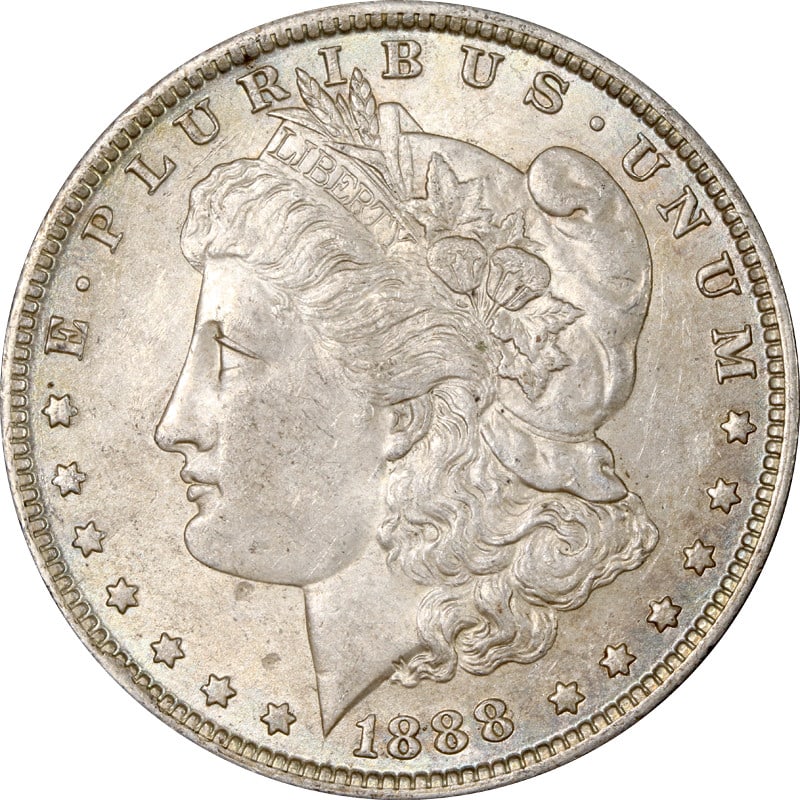 1888-O Morgan Silver Dollar VAM17 Oval O Silver Coin (1 of 2)