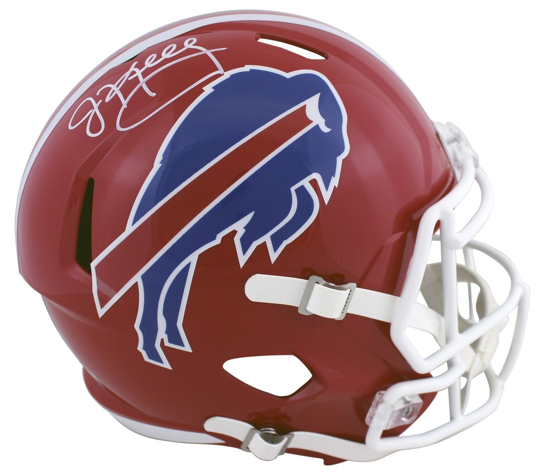 Jim Kelly Signed Buffalo Bills Red Full Size Speed Helmet BAS Authenticated (1 of 3)