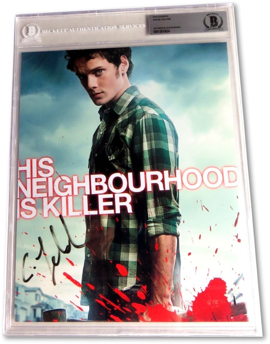 Anton Yelchin Autographed 8x10 Photo Fright Night Beckett Authenticated: Anton Yelchin Autographed 8x10 Photo Fright Night Beckett Authenticated This is an 8 x 10 photograph autographed by Anton Yelchin, featuring his signature authenticated by Beckett Authentication. The 