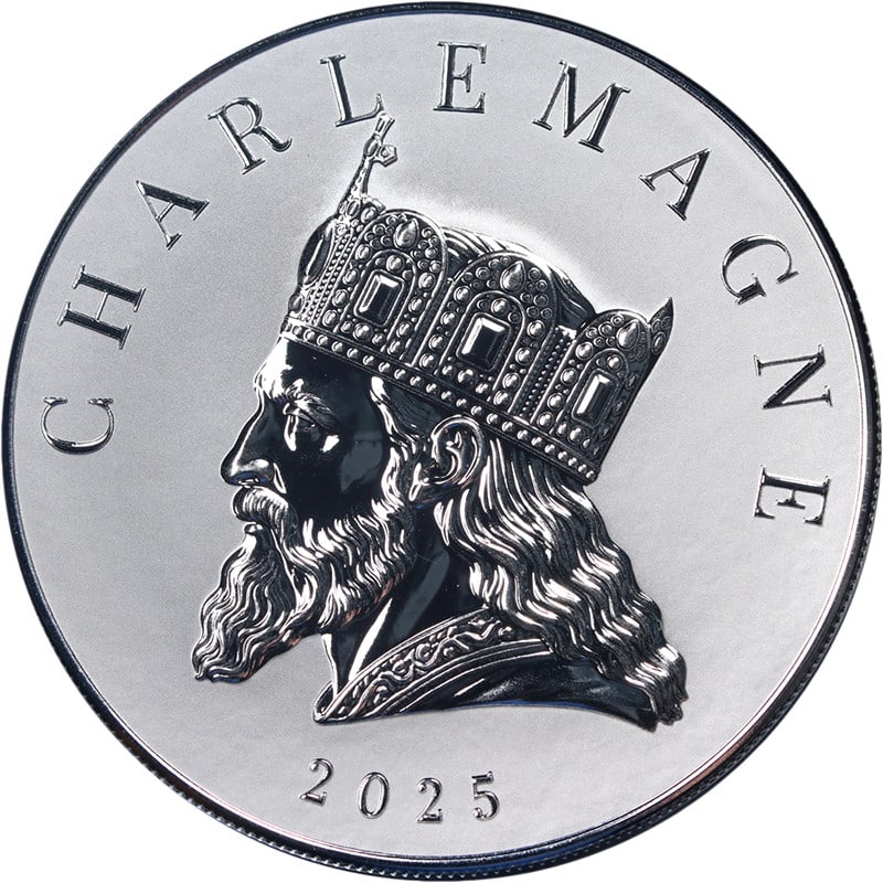 Samoa 2025 Charlemagne $5 5 Oz Fine Silver Coin in Capsule (1 of 2)