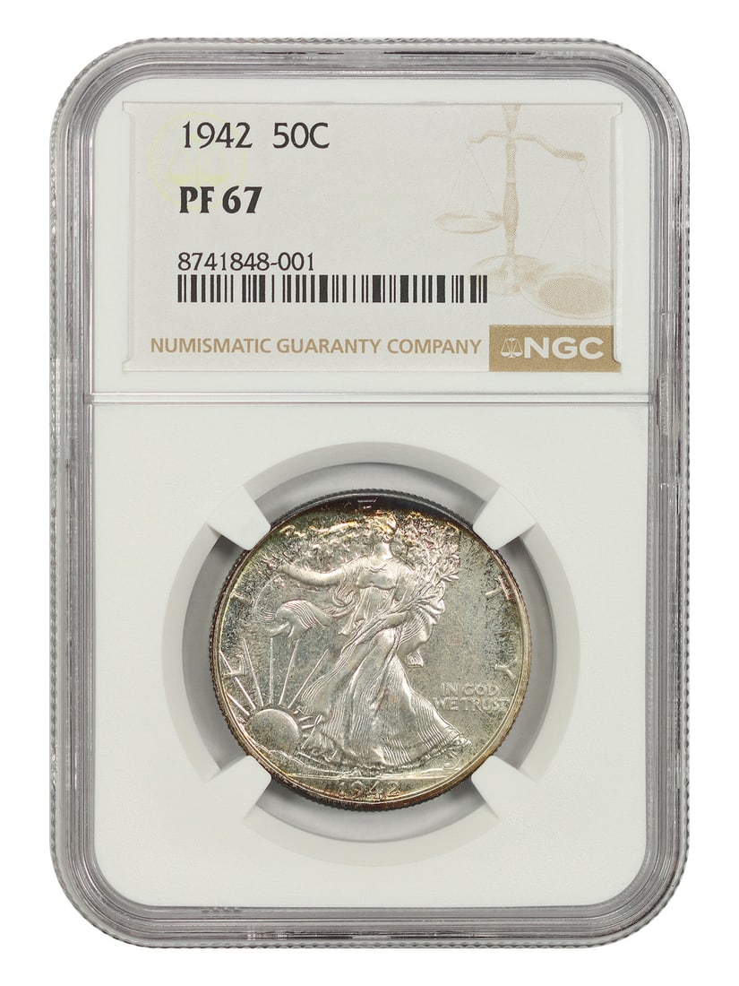 NGC PR67 1942 Walking Liberty Half Dollar 50C (1 of 6)