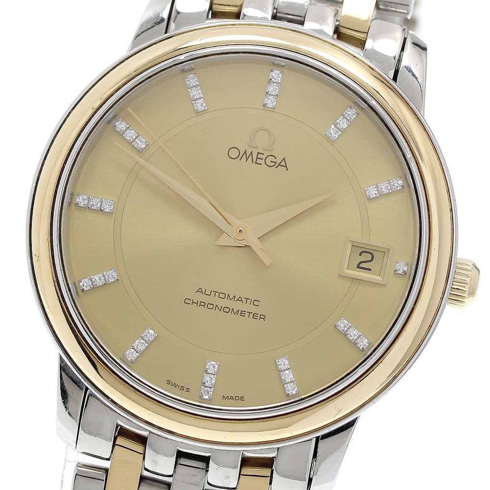 Omega De Ville Prestige Chronometer 4300.15 Automatic Date Watch: Omega De Ville Prestige Chronometer 4300.15 Automatic Date Watch Omega De Ville Prestige Chronometer wristwatch with automatic movement and date display. This men's watch features a gold dial with dia