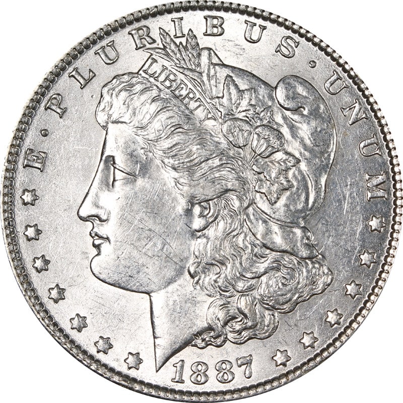 1887 P Morgan Dollar VAM 12 Alligator Eye Silver Coin: 1887 P Morgan Dollar VAM 12 Alligator Eye Silver Coin 1887-P Morgan Silver Dollar, VAM 12 "Alligator Eye" variety. This pre-owned coin is uncirculated and uncertified. Specifications Item Type: Morgan