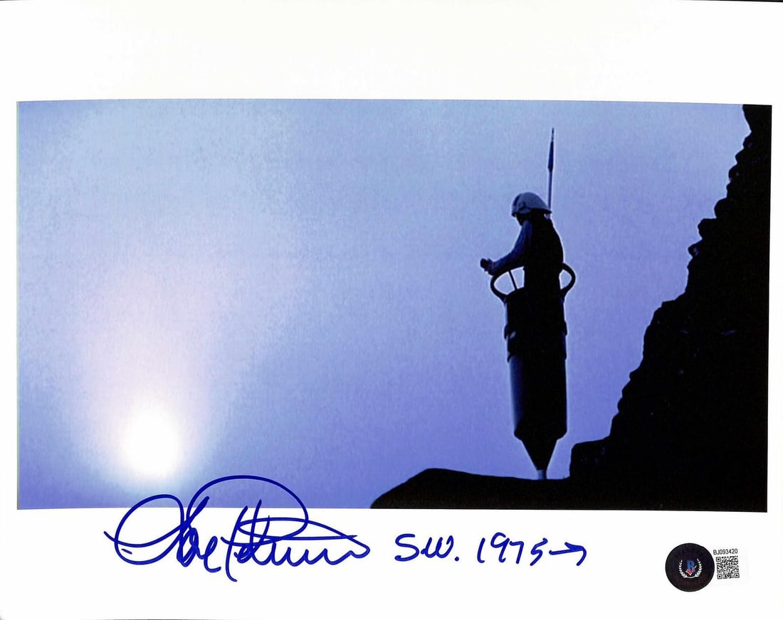 Beckett authenticated 8x10 Star Wars photo signed by Lorne Peterson (1 of 1)