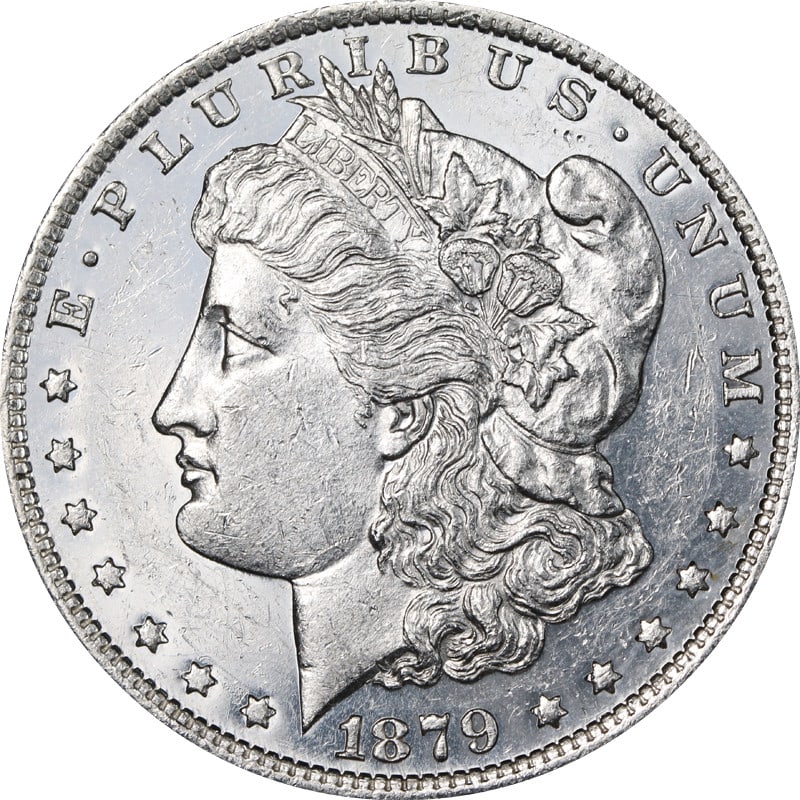 1879 O Morgan Silver Dollar Proof Like Silver Coin: 1879 O Morgan Silver Dollar Proof Like Silver Coin 1879-O Morgan Silver Dollar with a proof-like designation. This pre-owned coin is uncertified and listed in circulated condition. Specifications Item