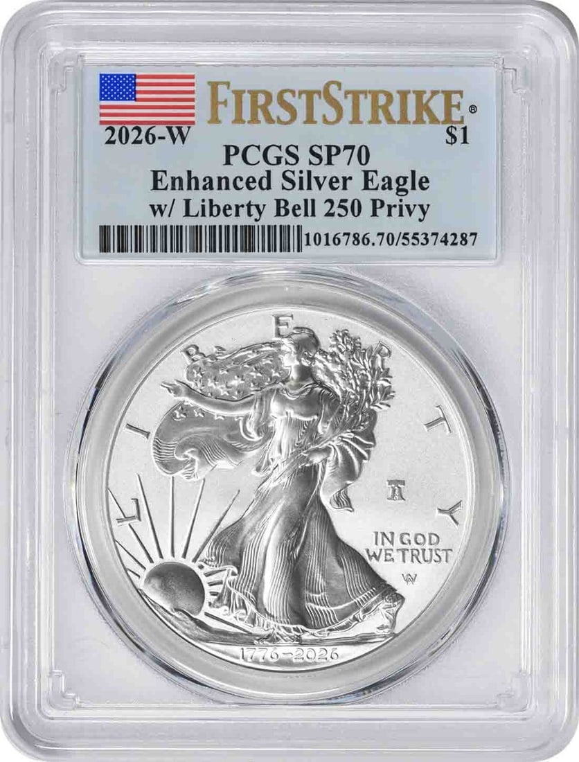 PCGS SP70 FS 2026-W American Silver Eagle $1 250 Privy (1 of 2)