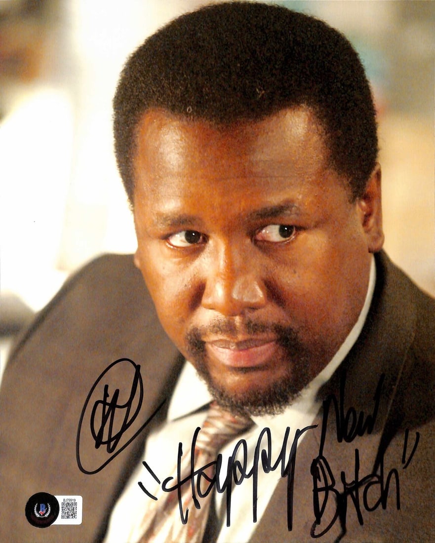 Beckett certified 8x10 autograph photo of Wendell Pierce from The Wire: Beckett certified 8x10 autograph photo of Wendell Pierce from The Wire Original 8x10 photograph from The Wire, signed by Wendell Pierce in black permanent marker. The photo is inscribed "Happy New Bi*