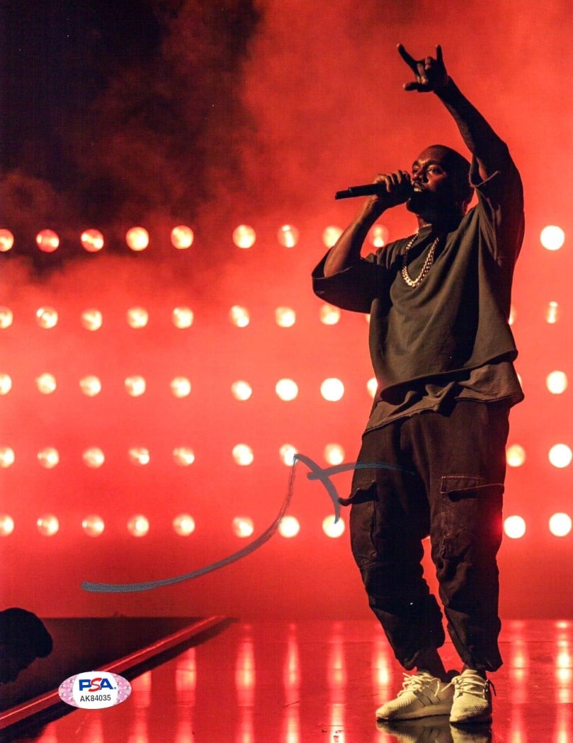 Authenticated Kanye West Signed 8x10 Photograph With PSA DNA Certification (1 of 2)