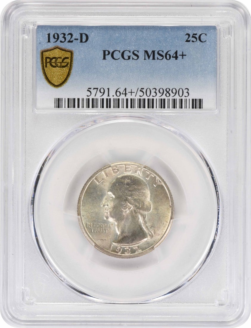 PCGS MS64 1932 D Washington Quarter 25C Silver (1 of 4)