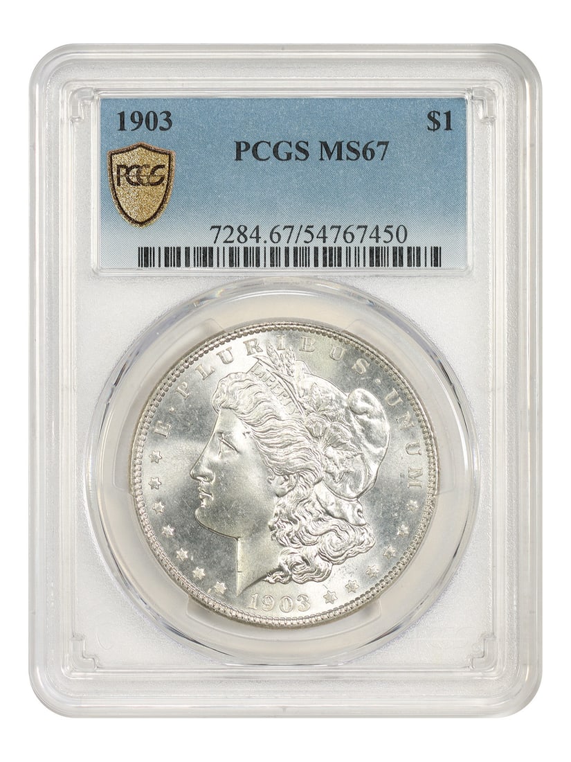 1903 Philadelphia Morgan Silver Dollar PCGS MS67 $1 Coin (1 of 4)