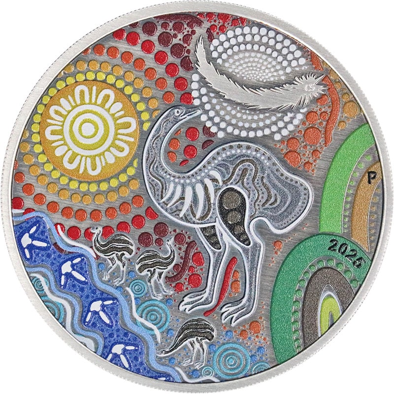 Australia 2025 Emu Utingat $2 2 Ounce .999 Silver Coin OGP (1 of 3)