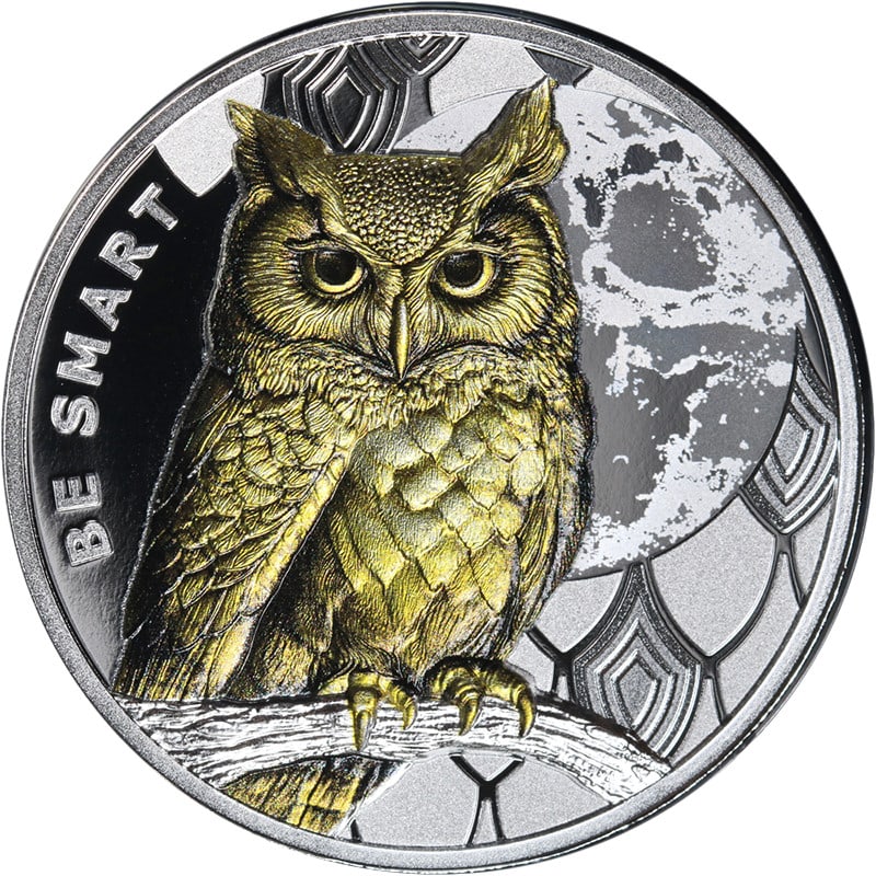 Cameroon Be Smart Owl 2026 1000 Francs 1 Oz Silver Proof Coin (1 of 3)