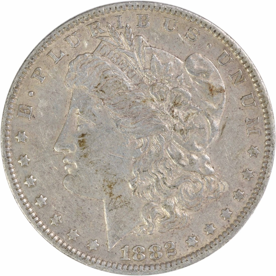 1882 O over S VAM 5 Morgan Silver Dollar EF $1: 1882 O over S VAM 5 Morgan Silver Dollar EF $1 1882-O/S VAM 5 Morgan Silver Dollar in EF grade. This circulated, uncertified coin is composed of silver and is a pre-owned example from the United State