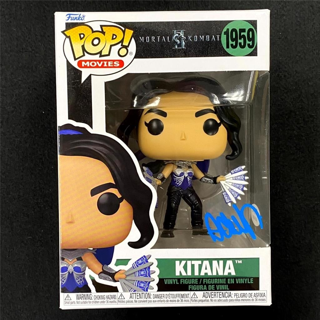 PSA authenticated Adeline Rudolph autograph on Kitana Funko Pop: PSA authenticated Adeline Rudolph autograph on Kitana Funko Pop This is an original Funko Pop! figure of Kitana from Mortal Kombat, signed by Adeline Rudolph. The autograph has been authenticated by P