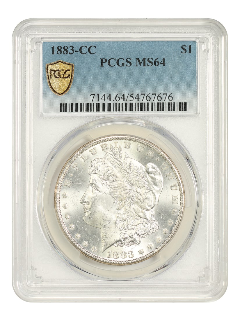 PCGS MS64 1883 Carson City Morgan Silver Dollar $1 (1 of 4)