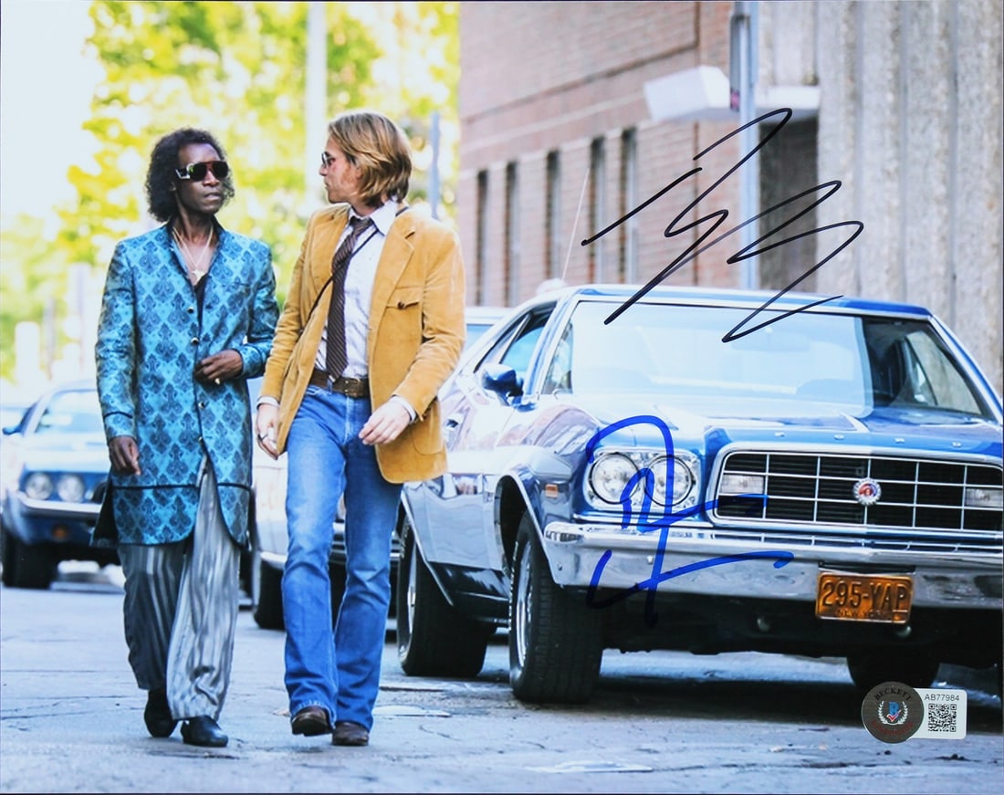 Ewan McGregor Don Cheadle Signed 8x10 Photo Miles Ahead Beckett COA: Ewan McGregor Don Cheadle Signed 8x10 Photo Miles Ahead Beckett COA This authentic 8x10 photograph features the signatures of Ewan McGregor and Don Cheadle, both renowned actors from the film "Miles A