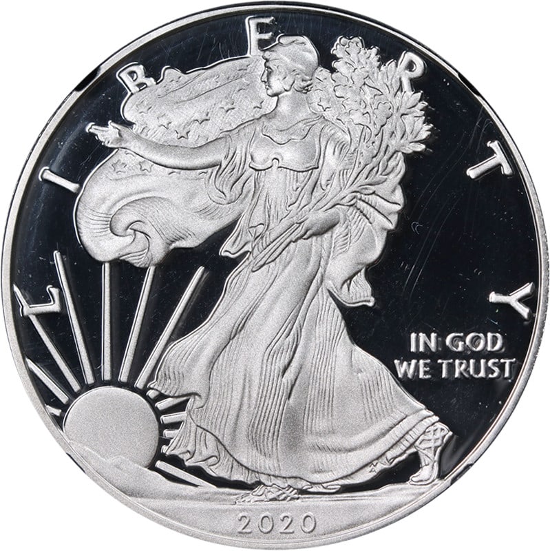 NGC PF70 Ultra Cameo 2020-S American Silver Eagle $1 Elizabeth Jones (1 of 4)