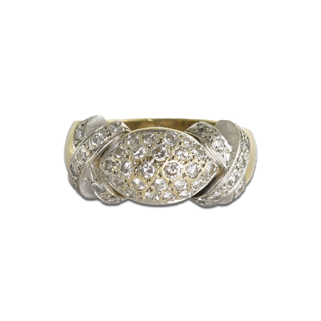 Vintage Diamond Cocktail Ring in 14K Yellow Gold 0.50ct (1 of 6)