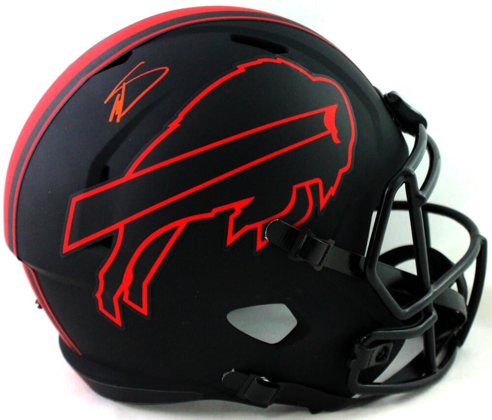 Buffalo Bills Eclipse Full Size Helmet Signed by Stefon Diggs Beckett: Buffalo Bills Eclipse Full Size Helmet Signed by Stefon Diggs Beckett This full size Eclipse helmet features an autograph from Stefon Diggs and is associated with the Buffalo Bills. It is listed as an