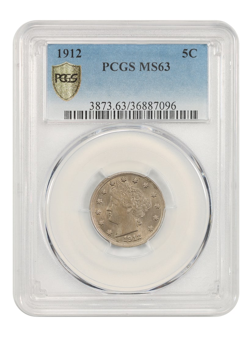 PCGS MS63 1912 Liberty Head 5C Nickel (1 of 5)