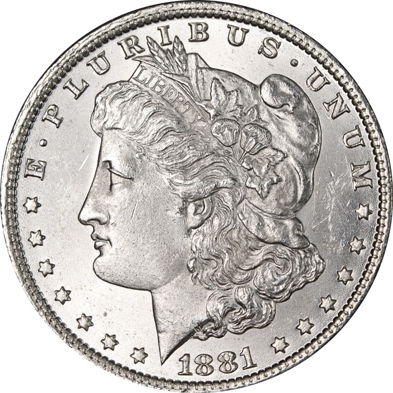 1881 O Morgan Silver Dollar Uncirculated Silver Coin: 1881 O Morgan Silver Dollar Uncirculated Silver Coin 1881-O Morgan Silver Dollar in choice uncirculated condition. This pre-owned coin is uncertified and composed of silver. Specifications Coin Type: 