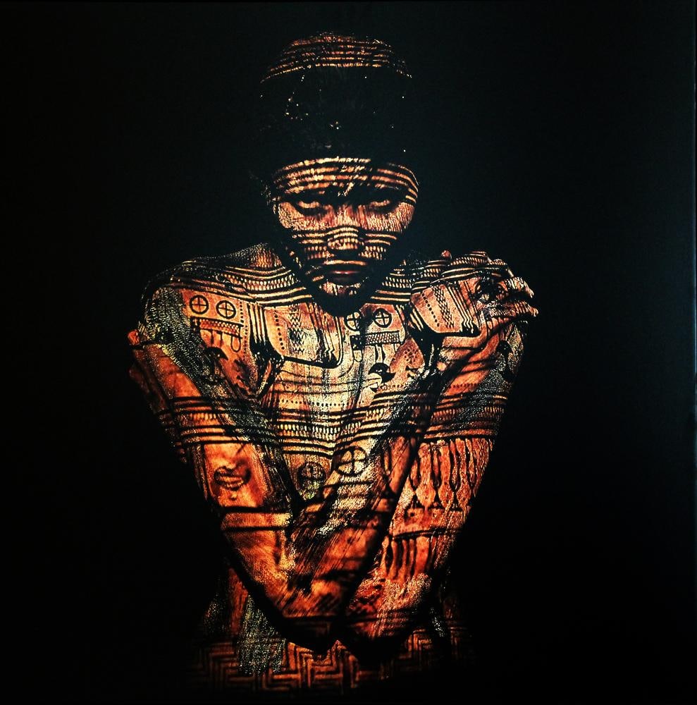 Giuliano Bekor OPTASIA 14 archival pigment photograph 39" x 39" edition 3/5: Giuliano Bekor OPTASIA 14 archival pigment photograph 39" x 39" edition 3/5 "OPTASIA 14" is a contemporary abstract photograph by Giuliano Bekor, created in 2018 as an archival pigment print. This edi