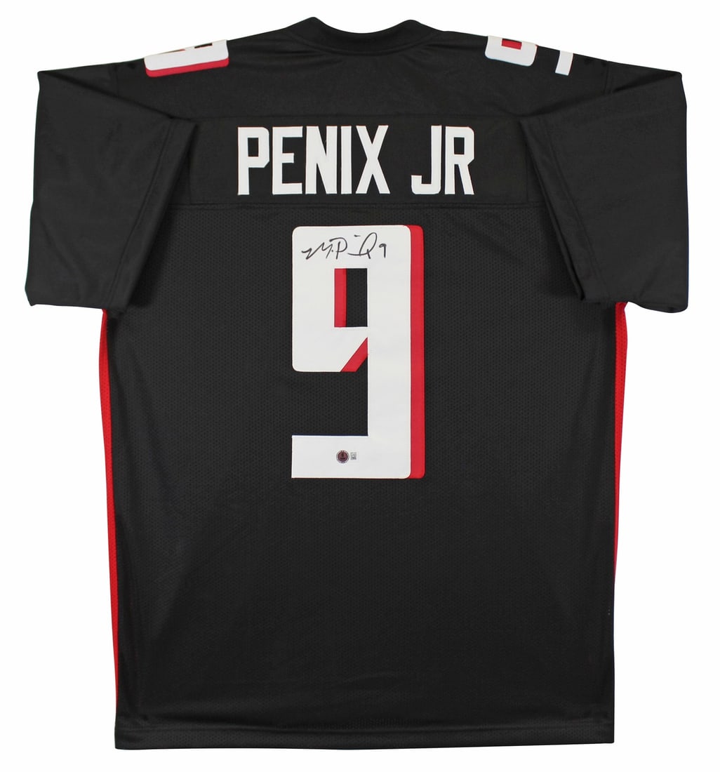 Michael Penix Jr. Signed Atlanta Falcons Black Jersey BAS Authenticated (1 of 3)