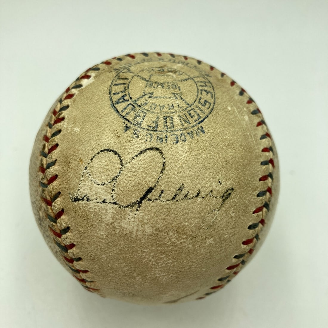 Lou Gehrig Signed 1930s Official AL Baseball with JSA COA: Lou Gehrig Signed 1930s Official AL Baseball with JSA COA This is a rare Lou Gehrig single signed Official American League baseball from the 1930s, authenticated by James Spence Authentication (JSA). 