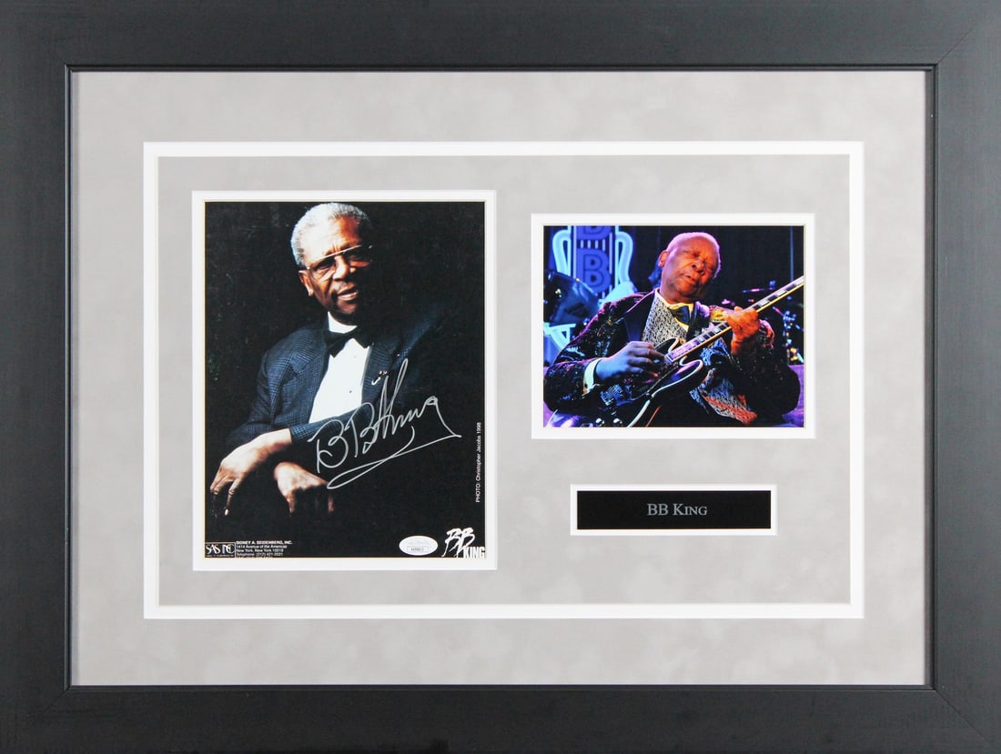 Framed 8x10 Photo Signed by B.B. King with JSA COA (1 of 2)