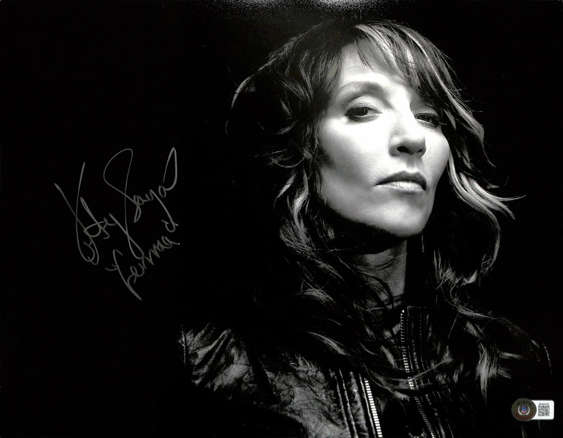 Beckett certified 11x14 signed photo of Katey Sagal as Gemma Teller: Beckett certified 11x14 signed photo of Katey Sagal as Gemma Teller Original pre-owned 11x14 photograph from Sons of Anarchy, signed by Katey Sagal as Gemma Teller and inscribed "Gemma" in silver pain