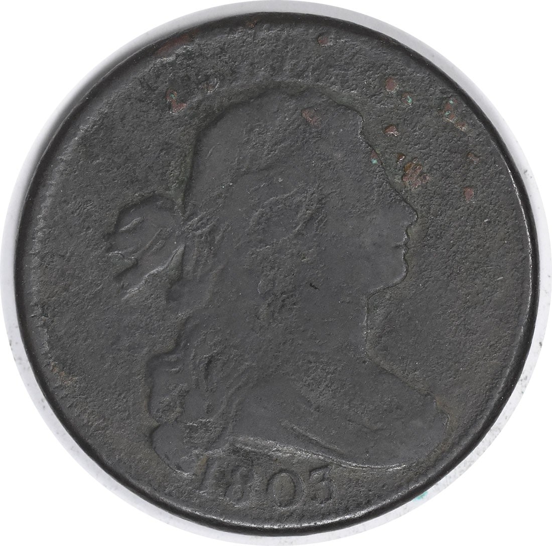 1803 Draped Bust Large Cent Copper Coin G Uncertified (1 of 2)