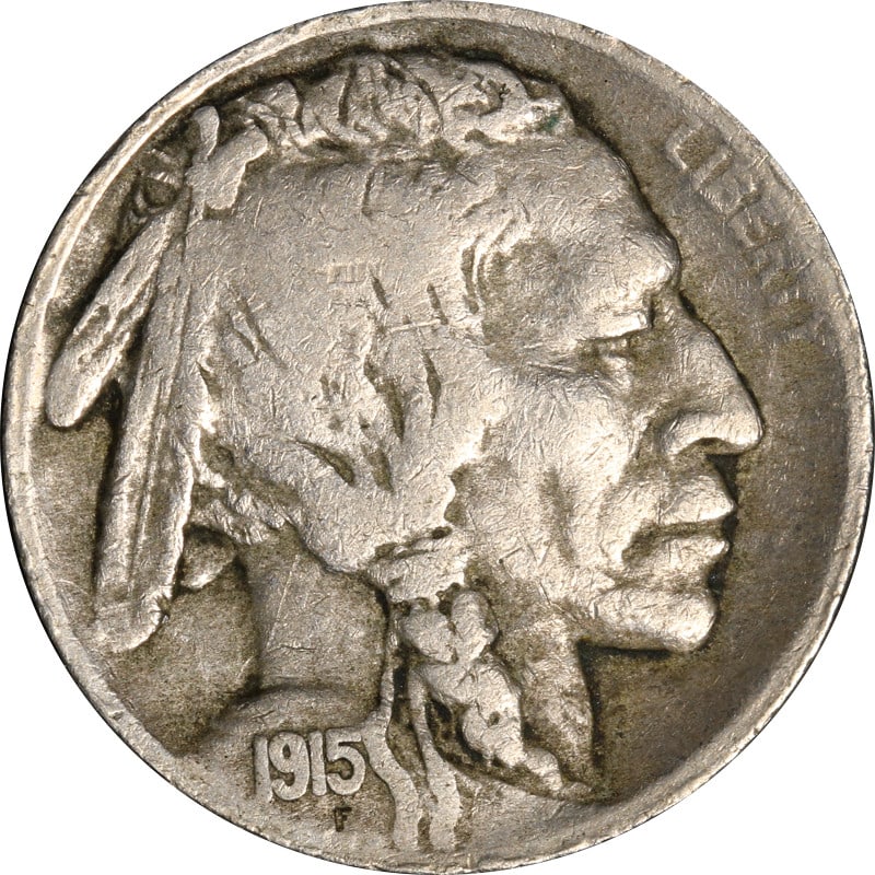 1915 S United States Buffalo Nickel Coin (1 of 2)