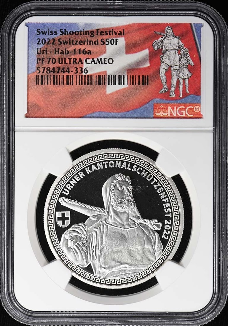 Switzerland Uri 2022 S50F Coin NGC PR70DCAM Hab-116a (1 of 2)